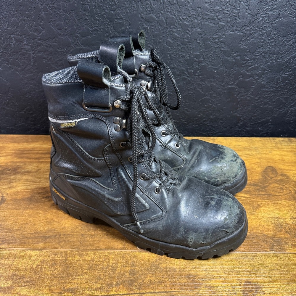 RefrigiWear Waterproof Black Leather Work Boots Mens 11 EU 45
